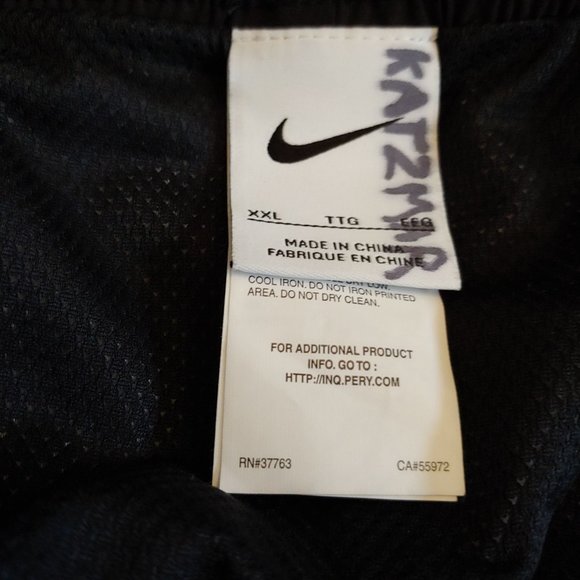 Nike Mens Black/Grey/Brown Lined Logo Swim Trunk Shorts XXL - Picture 12 of 13